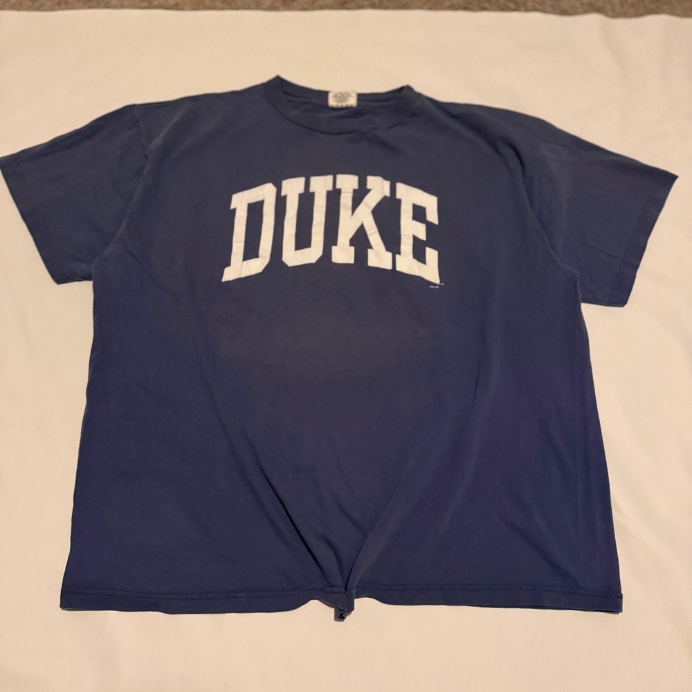 Global Basics Duke T-Shirt Mens XXL Navy 1995 Vintage Collegiate Graphic Tee